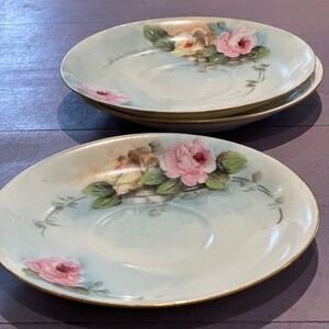 Vintage Peter's 3 tea cup plates